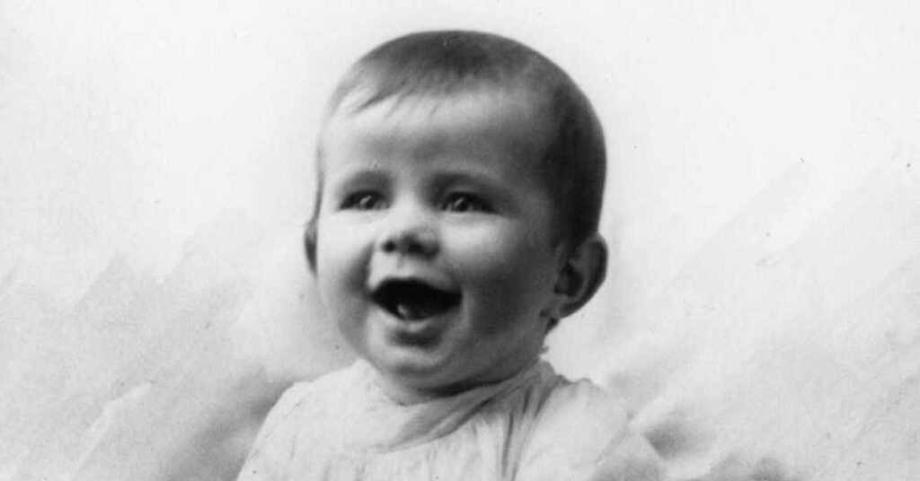 John F. Kennedy baby photo.